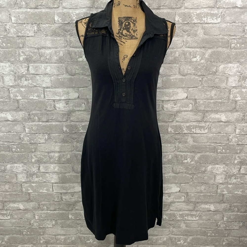 Aventura Black Lack Back Sleeveless Dress